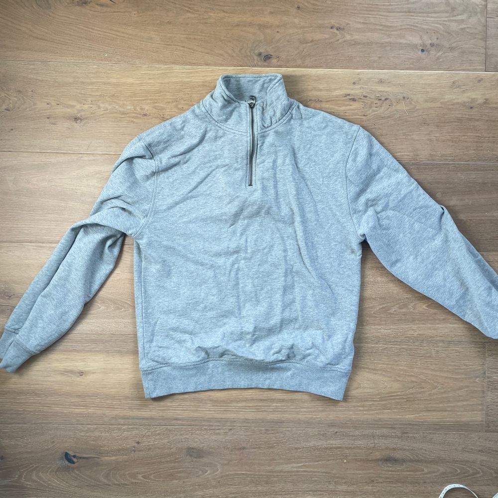 KOTN Light Gray Half-Zip Sweatshirt